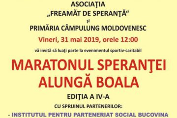 „Maratonul speranței - alungă boala", ediția a IV-a, la Câmpulung Moldovenesc