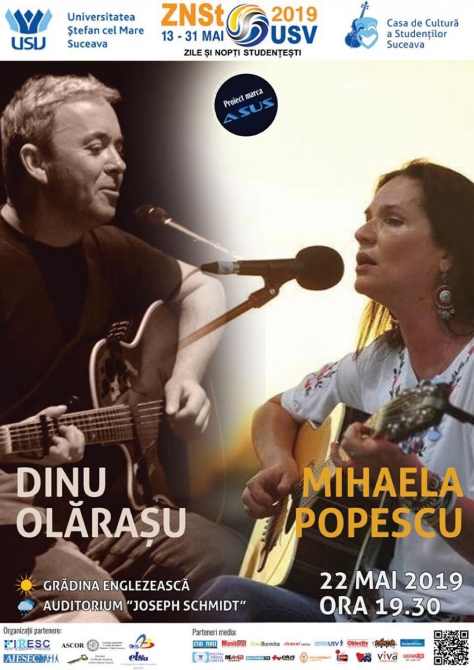 Folk cu Dinu Olărașu & Mihaela Popescu, pe scena USV