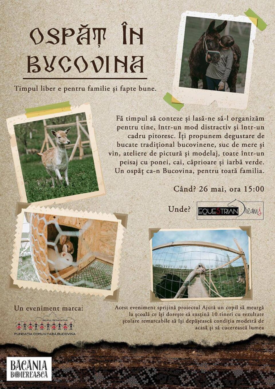 Brunch tradițional în scop umanitar, la Mitocu Dragomirnei