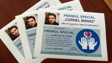 Trei elevi de la Colegiul Tehnic „Mihai Băcescu” au primit premiul Manaz