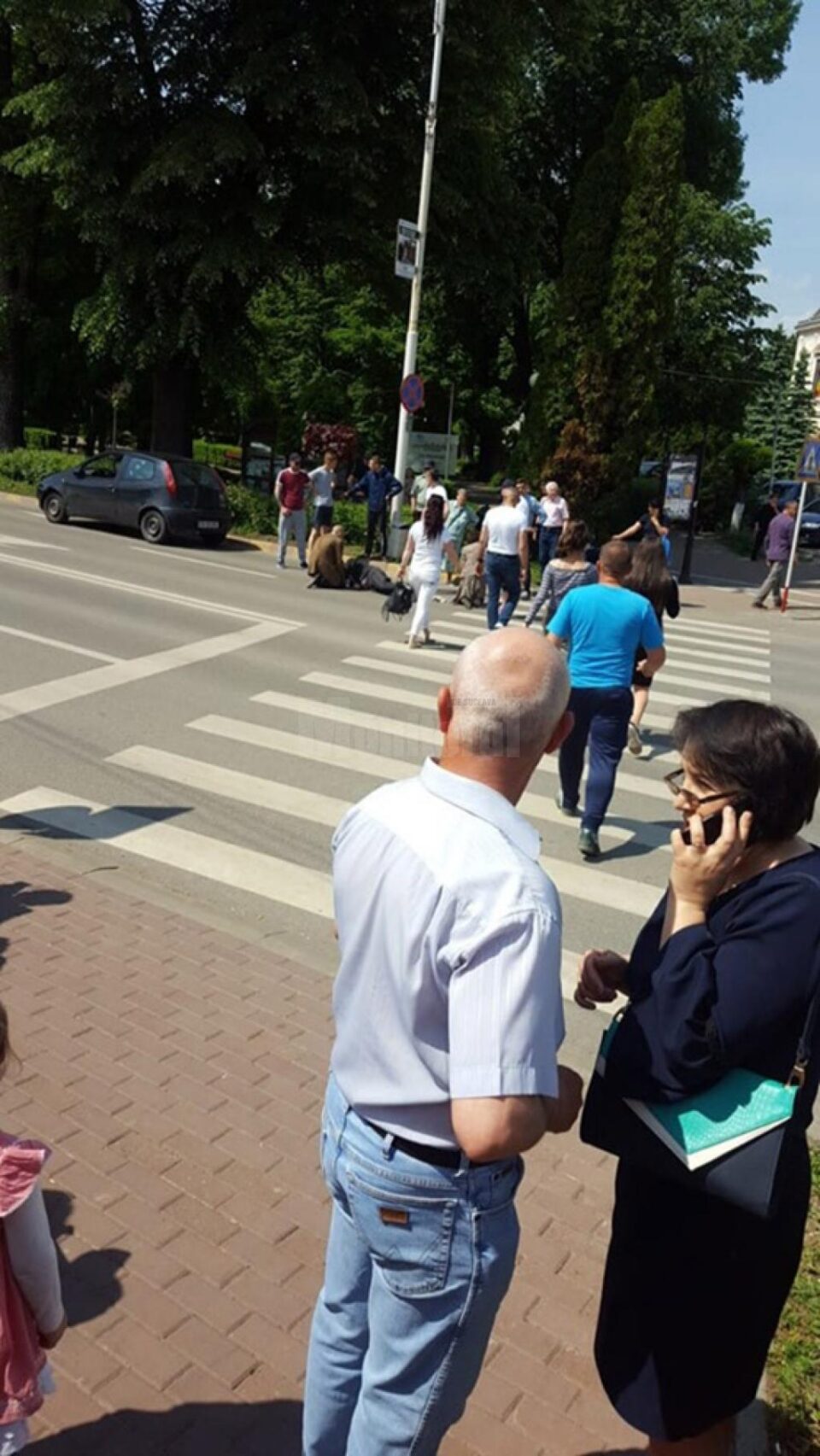 Accidentul s-a petrecut duminică după-amiază, pe o trecere de pietoni din apropierea Primăriei Rădăuți