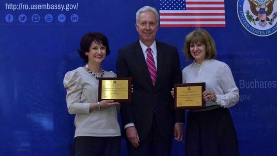 Carmen Uscatu, din Fălticeni, ambasadorul Hans Klemm și Oana Gheorghiu