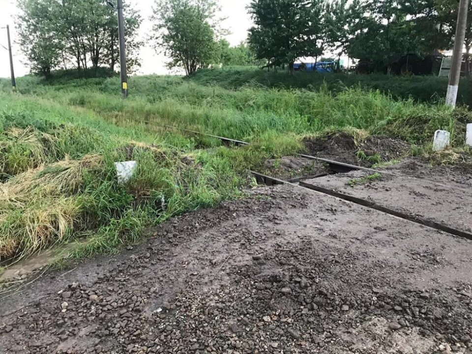 Traficul feroviar a fost întrerupt circa două ore