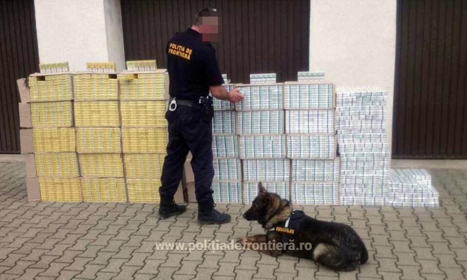 Înreaga cantitate de țigări a fost confiscată