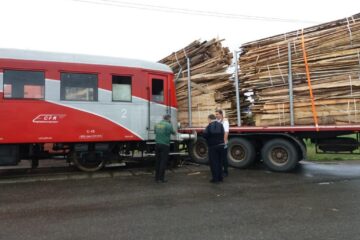 Automotorul Malaxa a intrat în coliziune cu un tir încărcat cu cherestea