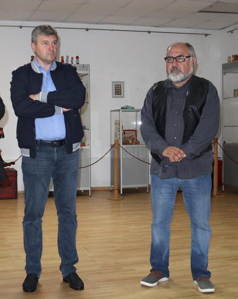 Primarul Cătălin Coman și colecționarul Cristian Dumitru