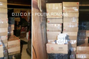 Țigări găsite în garajul din Vicovu de Sus