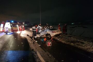 Imagini de coșmar la locul accidentului