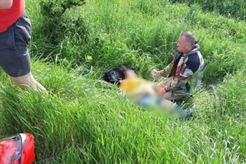 Femeia a fost rănită grav în accidentul de la Vârfu Dealului