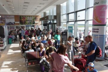 Pasagerii primei curse Suceava - Monastir,Tunisia