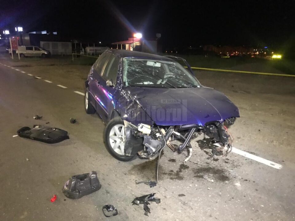 Mașina în care se afla tânărul