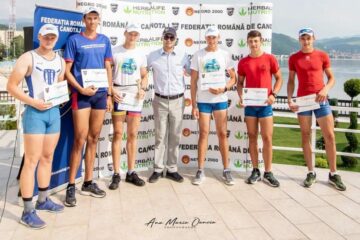 Florin Arteni Fîntînaru și Viorel Georgel Iacob de la CSM Suceava au câștigat argintul în proba de dublu rame la Cupa României de juniori