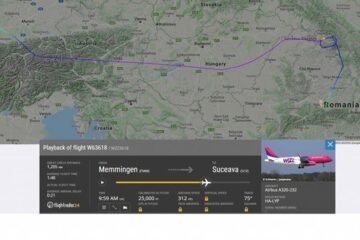 Avionul pentru zborul Memmingen - Suceava a aterizat la Sibiu