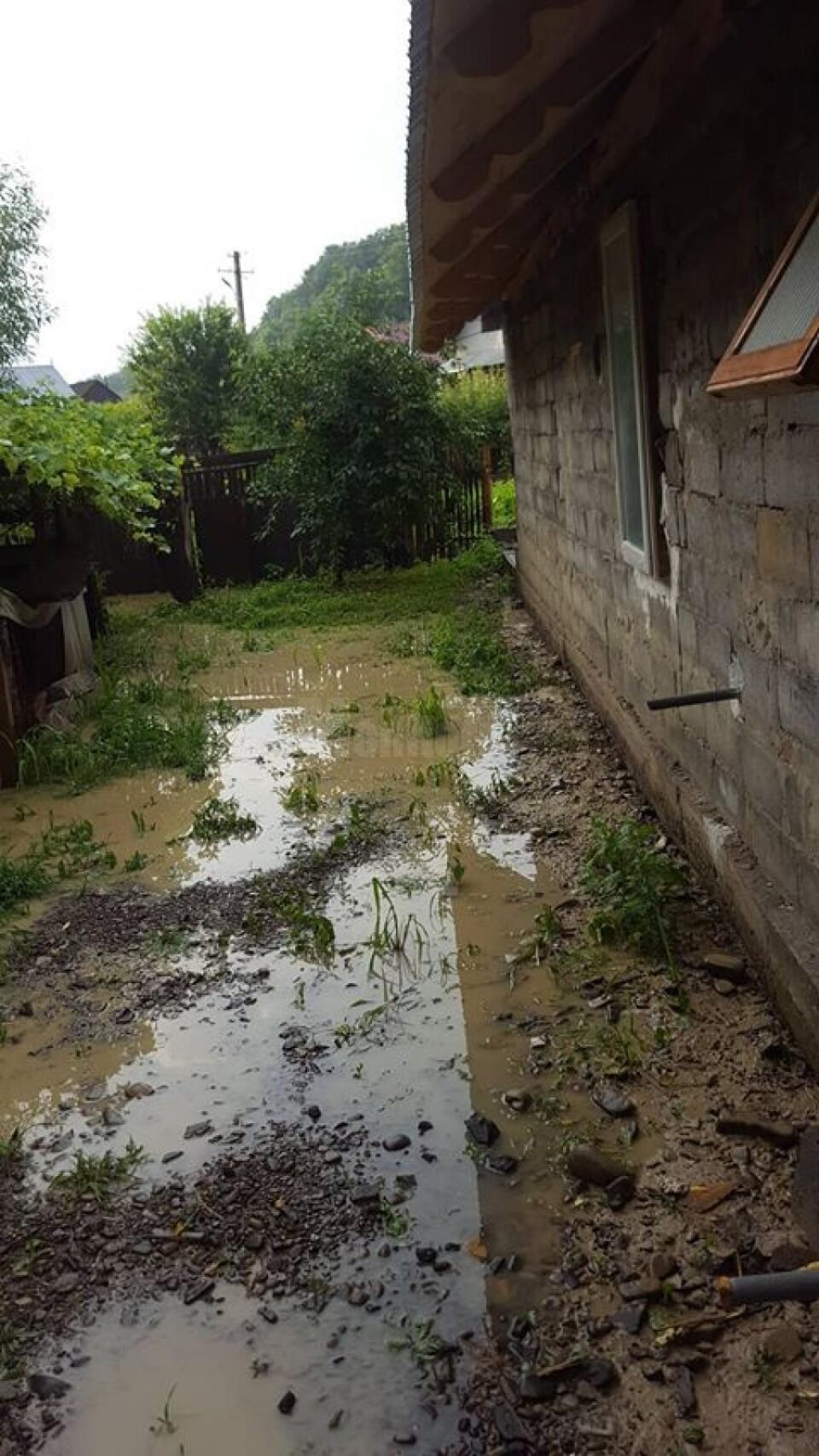 Apa a intrat în gospodării la Gura Solcii