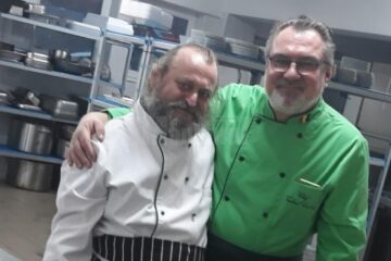 Călugărul Marin Dafin și chef Tudorel Creangă