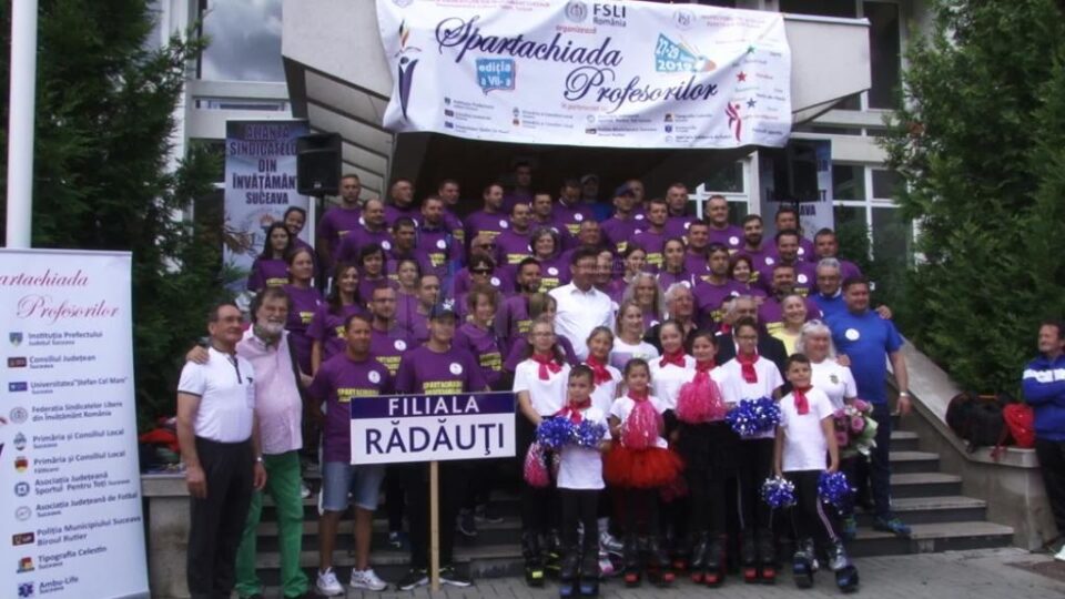 O parte din echipa Spartachiadei