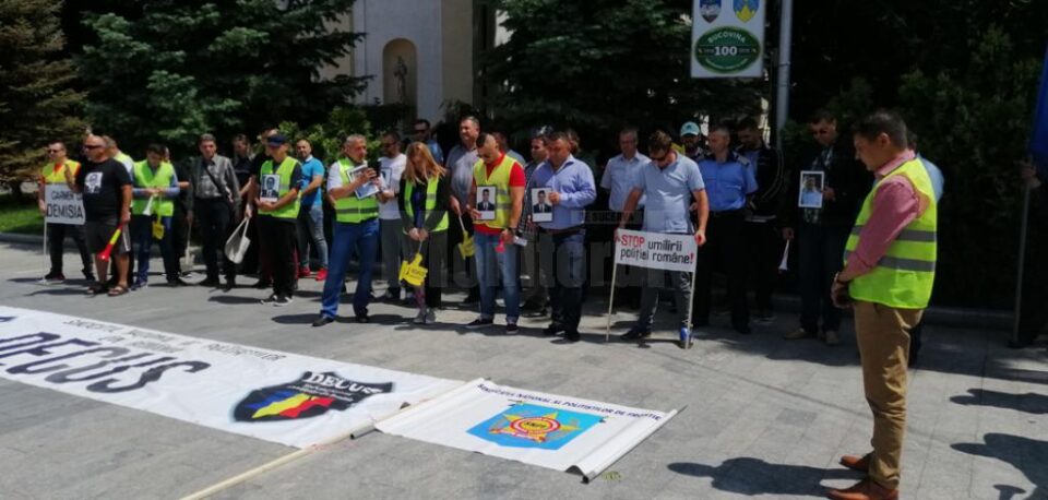 Moment de reculegere pentru colegii cazuti la datorie