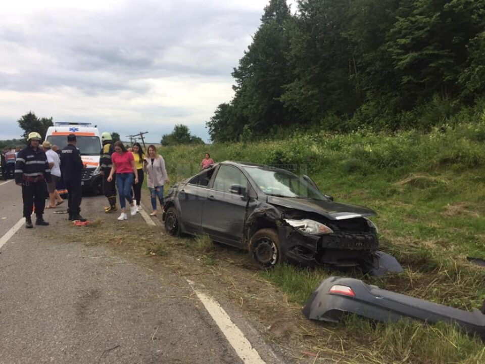 Mașina implicată în accident