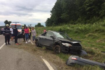 Mașina implicată în accident