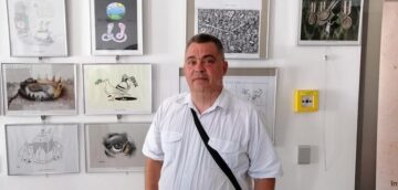 Caricaturistul Ovidiu Ambrozie Bortă BOA , organizator și membru al juriului