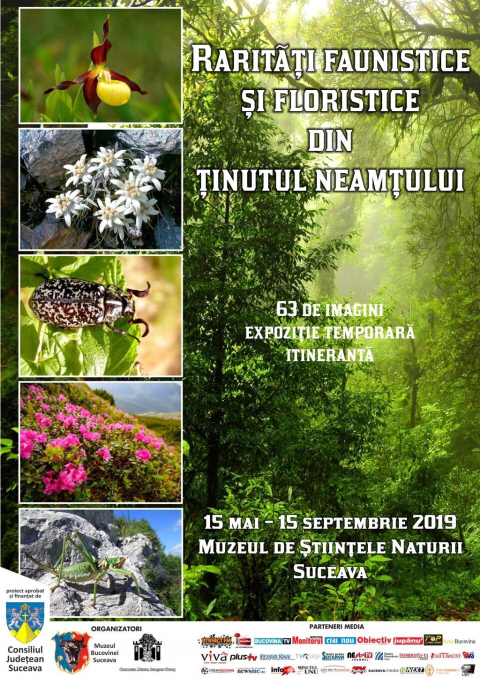 Expoziția „Rarități floristice și faunistice din ținutul Neamțului”, la Muzeul Bucovinei
