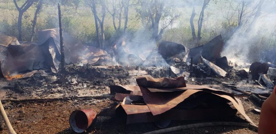 Pagube insemnate in incendiul de la Dumbravita