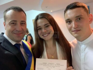 Viceprimarul Lucian Harșovschi a oficiat 21 de căsătorii, unele internaționale, la finele săptămânii trecute