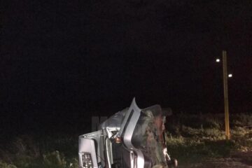 Mașina în care erau cei cinci oameni