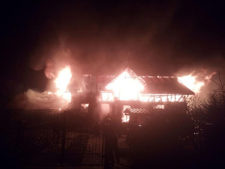 Focul a fost deosebit de violent