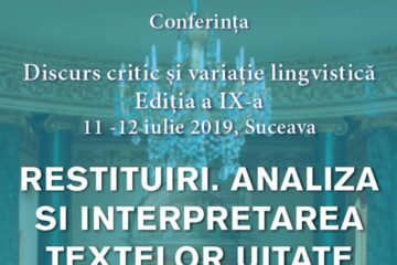 Conferință pentru pasionații și specialiștii în științele limbajului și ale literaturii, la USV