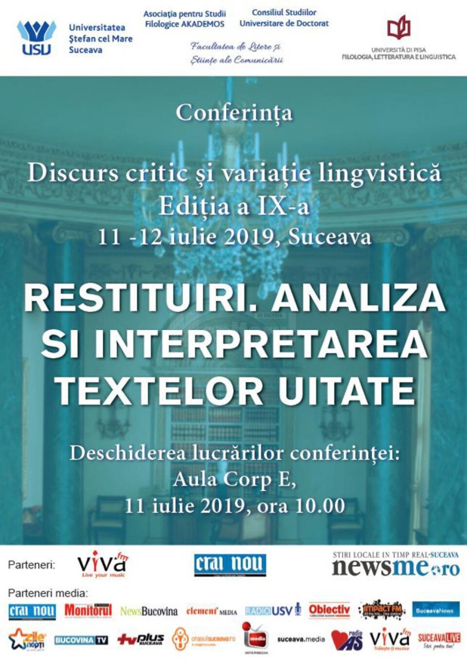 Conferință pentru pasionații și specialiștii în științele limbajului și ale literaturii, la USV