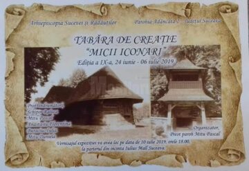Peste 140 de lucrări, realizate de cei 105 copii aflați în Tabăra de creație „Micii iconari” Adâncata, pot fi admirate la parterul Iulius Mall