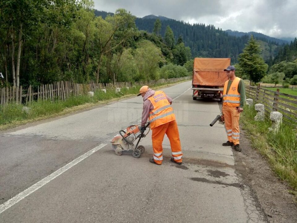 Lucrări începute ieri, pe DN 17 B, pe porțiunea Dorna Arini - Chiril