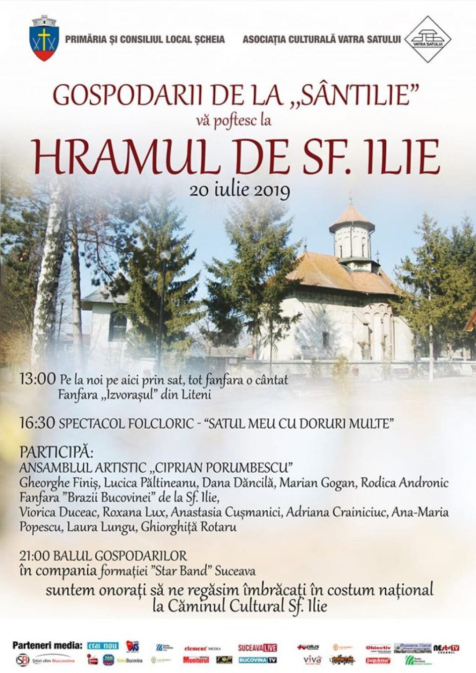 Spectacole folclorice, sâmbătă, în satul Sf. Ilie