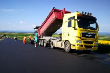 Lucrările de pe porțiunea Bunești - Cumpărătura