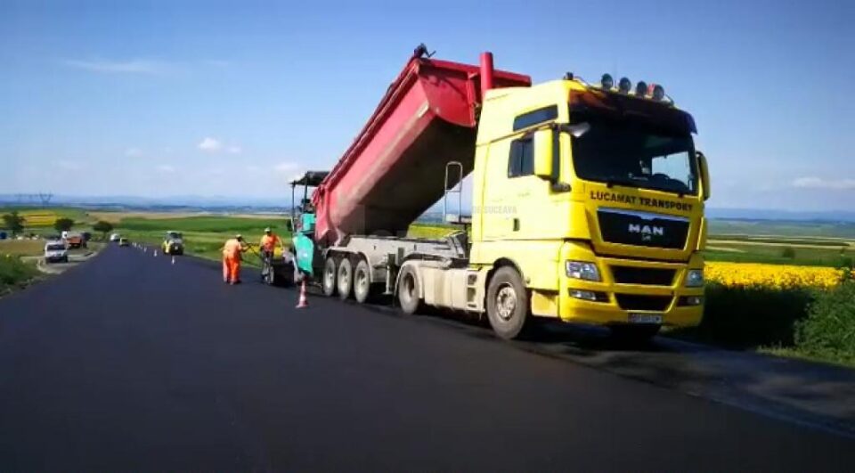 Lucrările de pe porțiunea Bunești - Cumpărătura