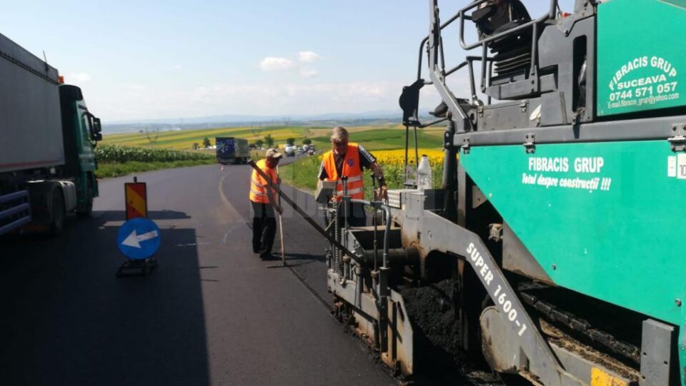 Lucrările de pe porțiunea Bunești - Cumpărătura