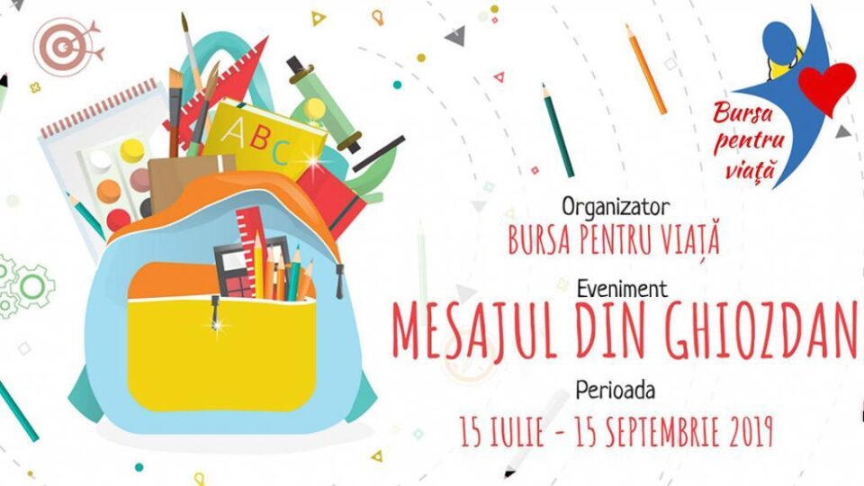 „Mesajul din ghiozdan”, campanie de strângere de rechizite pentru copiii nevoiași