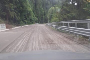 Așa arată acum, pe anumite porțiuni, după decapări