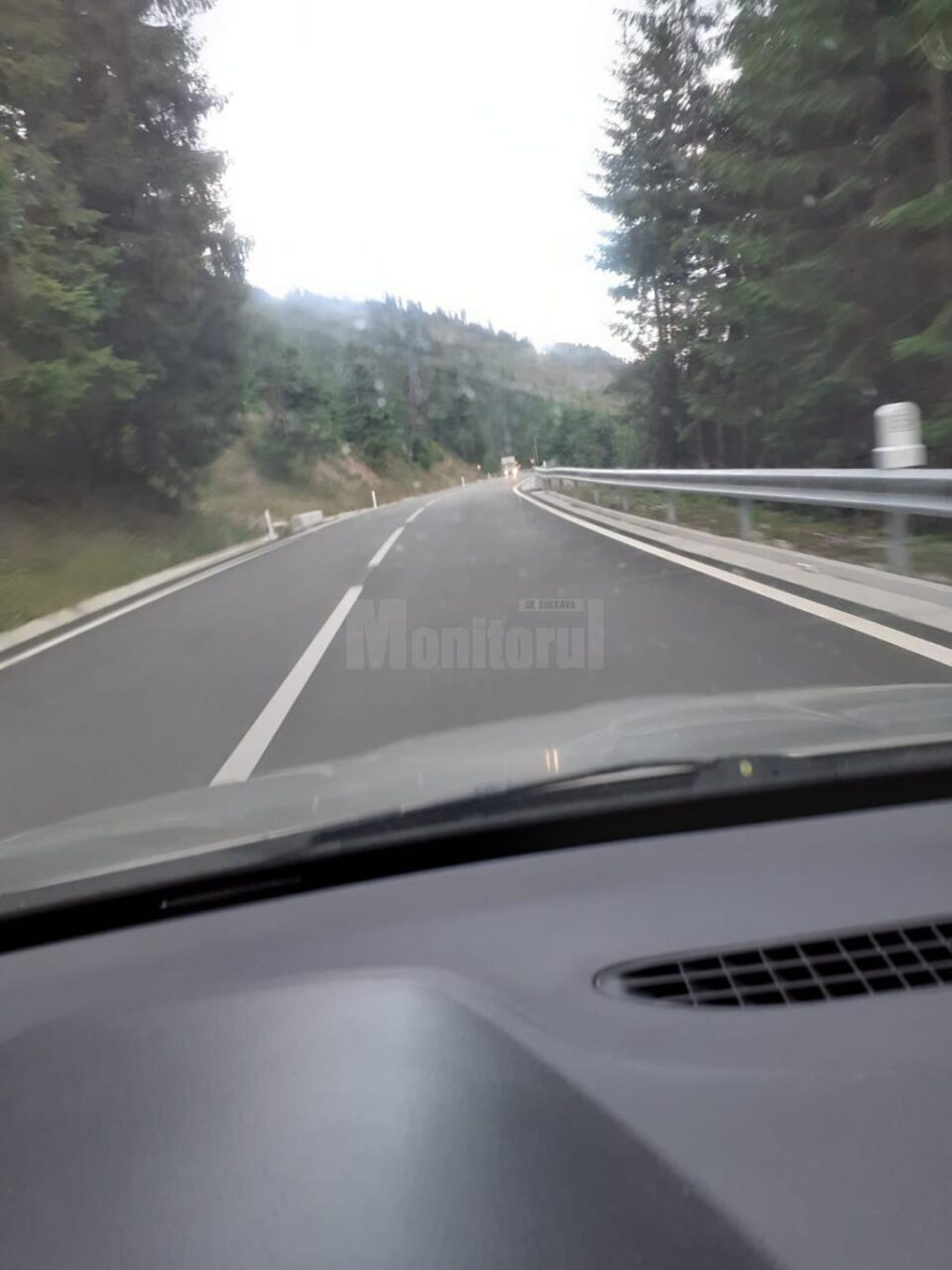 Așa arăta drumul după turnarea straturilor de asfalt