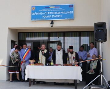 Inaugurare grădiniței cu program prelungit din comuna Poiana Stampei