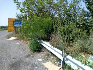Așa arată intrarea în județul Suceava dinspre Dorohoi