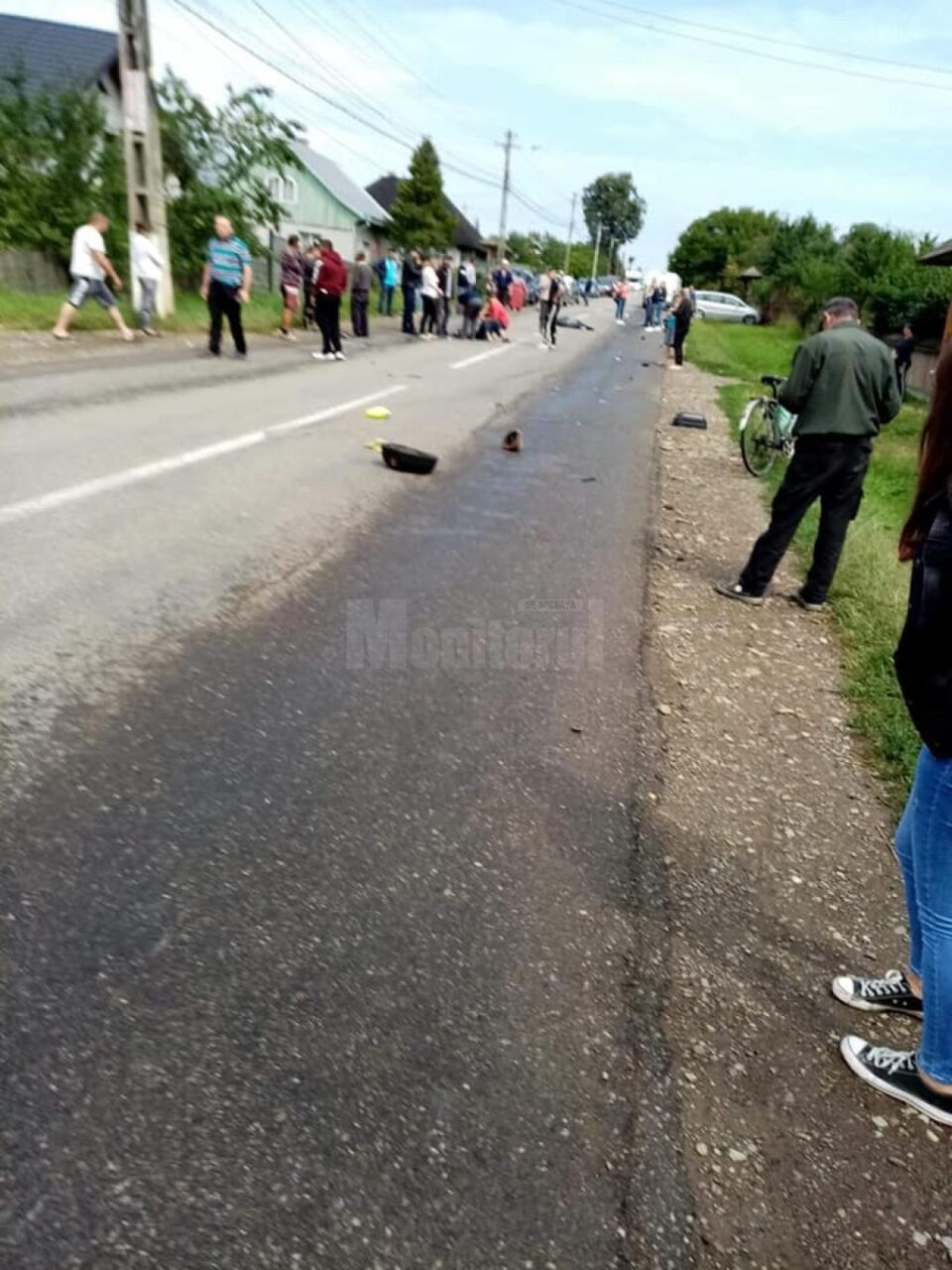 Batranul a fost proiectat pa carosabil si a murit