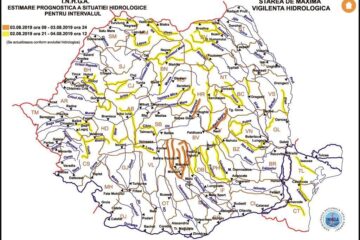 Avertizare hidrologică de torenți și viituri rapide în zona montană, până duminică la prânz