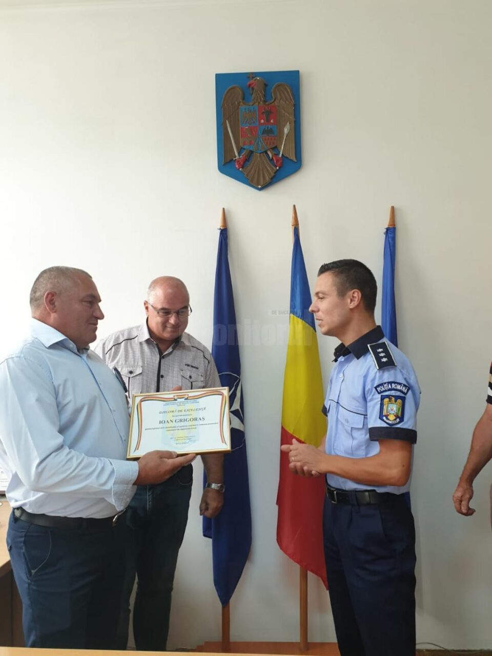 Ioan Grigoraș, fost lucrător al Poliției Transporturi Feroviare Câmpulung Moldovenesc, premiat de conducerea IPJ Suceava Ioan Grigoraș, fost lucrător al Poliției Transporturi Feroviare Câmpulung Moldovenesc, premiat de conducerea IPJ Suceava