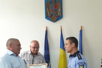 Ioan Grigoraș, fost lucrător al Poliției Transporturi Feroviare Câmpulung Moldovenesc, premiat de conducerea IPJ Suceava