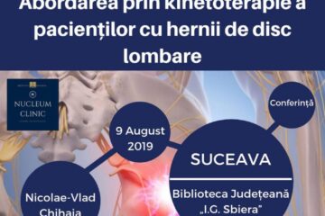 „Abordarea prin kinetoterapie a pacienților cu hernii de disc lombare”, conferință gratuită, la Biblioteca Bucovinei
