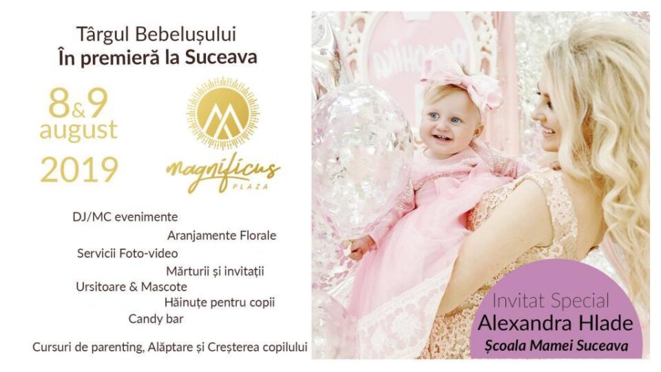 Târgul Bebelușului are loc joi și vineri, la Magnificus Plaza