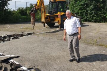 Primarul Sucevei, Ion Lungu, prezent la demararea lucrarilor de realizare a noii gradinite, din Burdujeni Sat