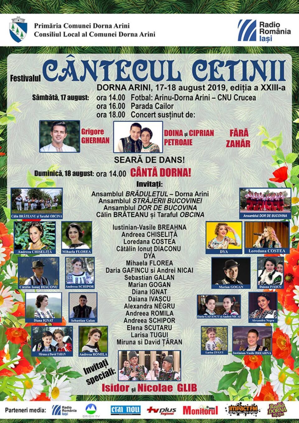 Festivalul „Cântecul cetinii”, la Dorna Arini